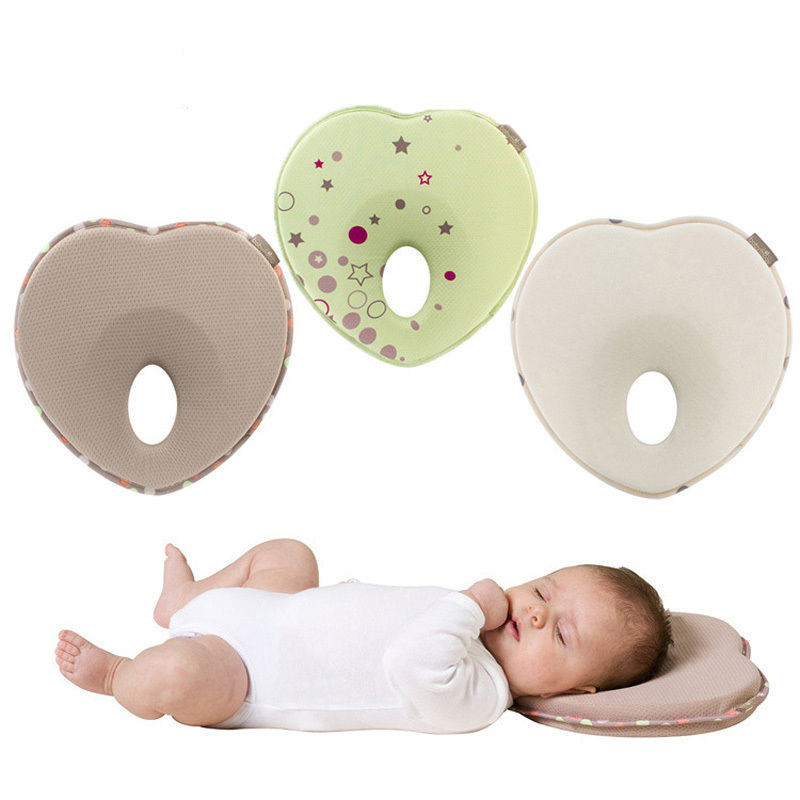 Nouveau-né Bébé Oreiller Appuie-tête Empêchent Plat Mémoire Mousse Coussin Mode